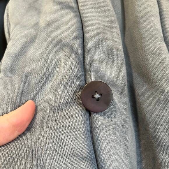 Free People Roll With Us Puffer Vest Blue Quilted Sleeveless Jacket Size M - Picture 9 of 11